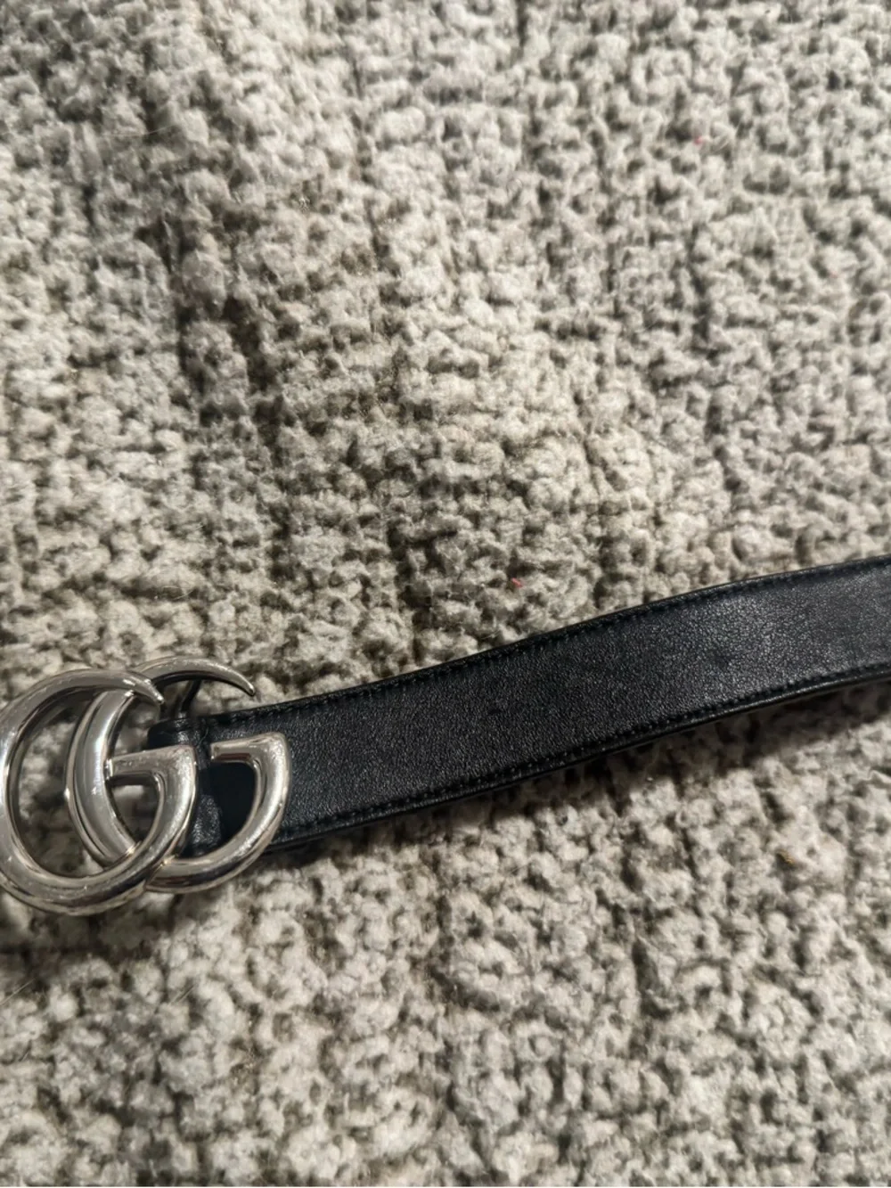 Authentic Gucci Black Leather Kid’s Belt